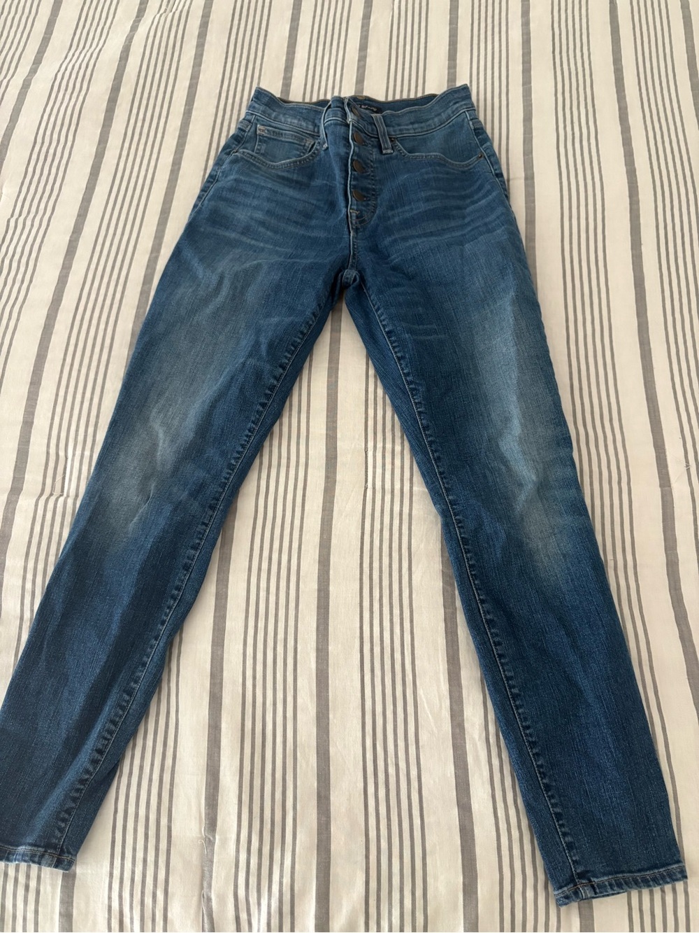 Lucky Jeans Blue High-Rise Button-Fly Jeans